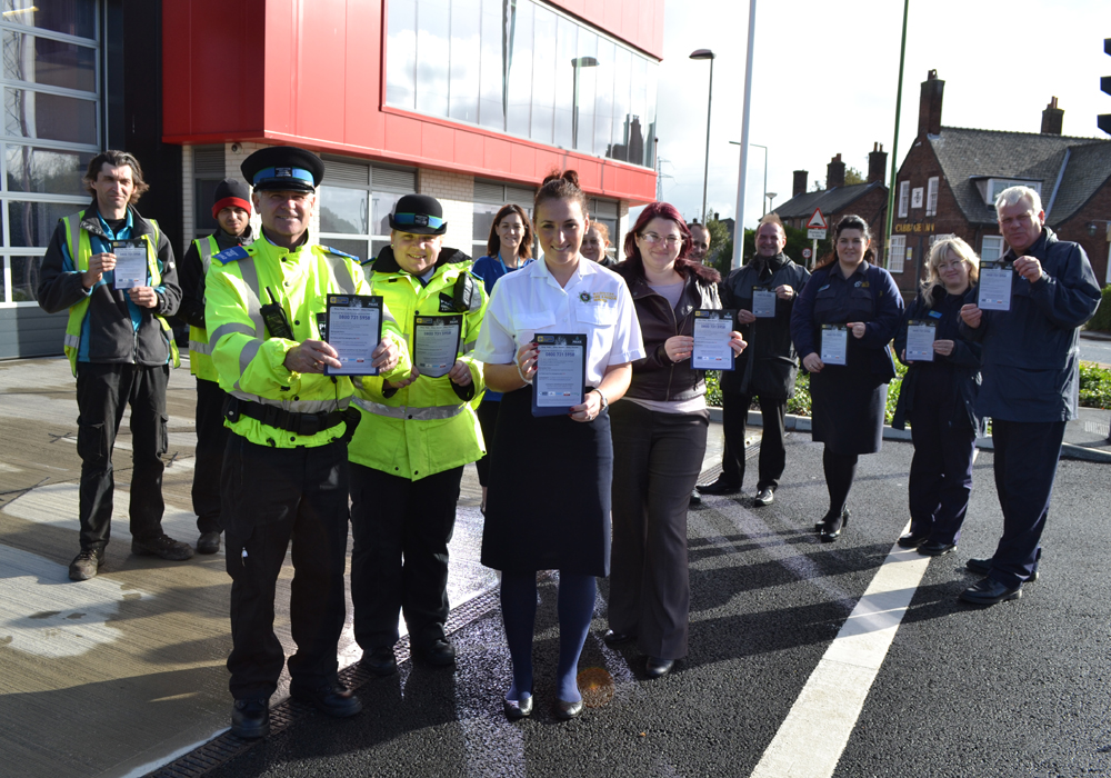 Photo shows partners from Merseyside Fire & Rescue Service, Sefton Councils Parks and Green Spaces, One Vision Housing, Riverside, Sefton Councils Leisure Services and Councillor Trish Hardy, Cabinet Member Communities and Environment. Photo by Merseyside Fire & Rescue Service.