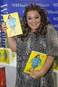Lisa Riley at the start of the signing at WH Smith in Pyramids Shopping Centre.