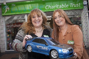 Dawn Breen, manager, and Michelle Parry, assistant manager, at Extra Care charity shop in Pyramids Shopping Centre