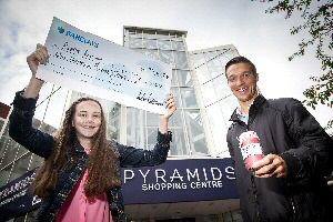 Schoolgirl entrepreneur Poppy Wilson is pictured with Hypes Matthew Houghton.