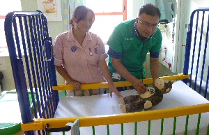 Picture shows Health Care Assistant Lisa Critchley and Dr Prakash Nathani prepare open day