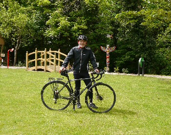 Simon Binns pictured at Barstondale's sensory trail, which was opened last month by the charity's Patron, Her 