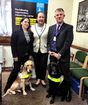 Anne Marie Trevelyan MP, Conservative, who sponsored the bill with Guide Dogs volunteers